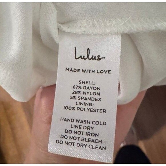 LULUS How Much I Care White Off The Shoulder Midi Dress Size SMALL NWOT - Picture 7 of 7